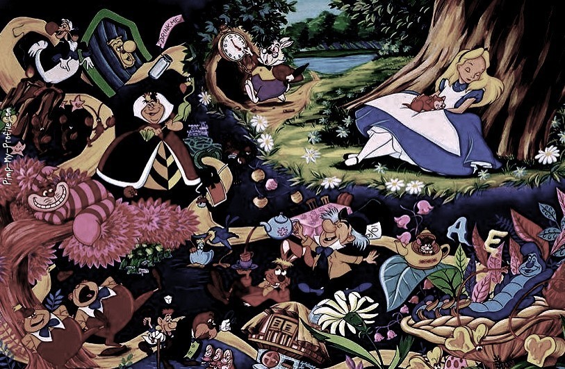 Alice in Wonderland Twitter Backgrounds - Pimp-My-Profile.com